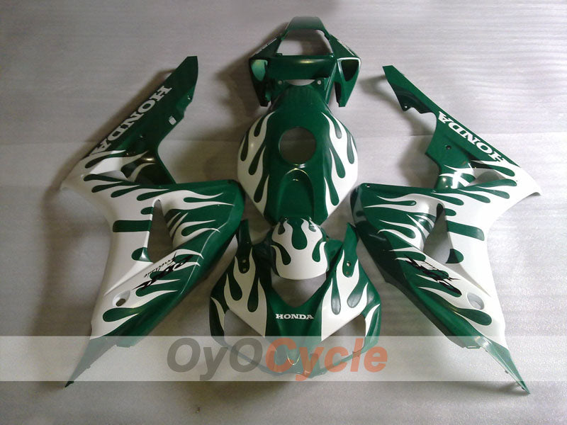 Einspritz-Verkleidungskit für CBR1000RR 06-07 - Armeegrün - Flamme #OYO87904987 Hauptbild