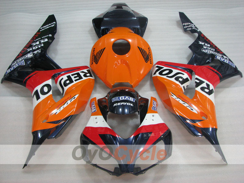 Einspritz-Verkleidungskit für CBR1000RR 06-07 - Orange, Schwarz - Repsol #OYO87904988