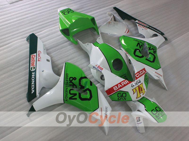 Einspritzverkleidungssatz für CBR1000RR 06-07 - Grün, Weiß - GO&FUN #OYO87904989 Hauptbild