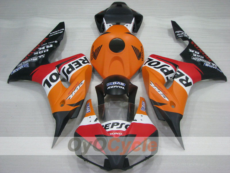 Einspritzverkleidungssatz für CBR1000RR 06-07 - Orange, Schwarz - Repsol #OYO87904991