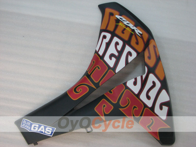 Spritzguss-Verkleidungssatz für CBR1000RR 08-11 - Orange, Schwarz - Rossi #OYO87905018