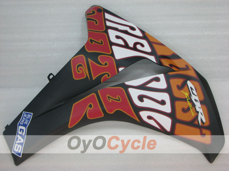 Spritzguss-Verkleidungssatz für CBR1000RR 08-11 - Orange, Schwarz - Rossi #OYO87905018