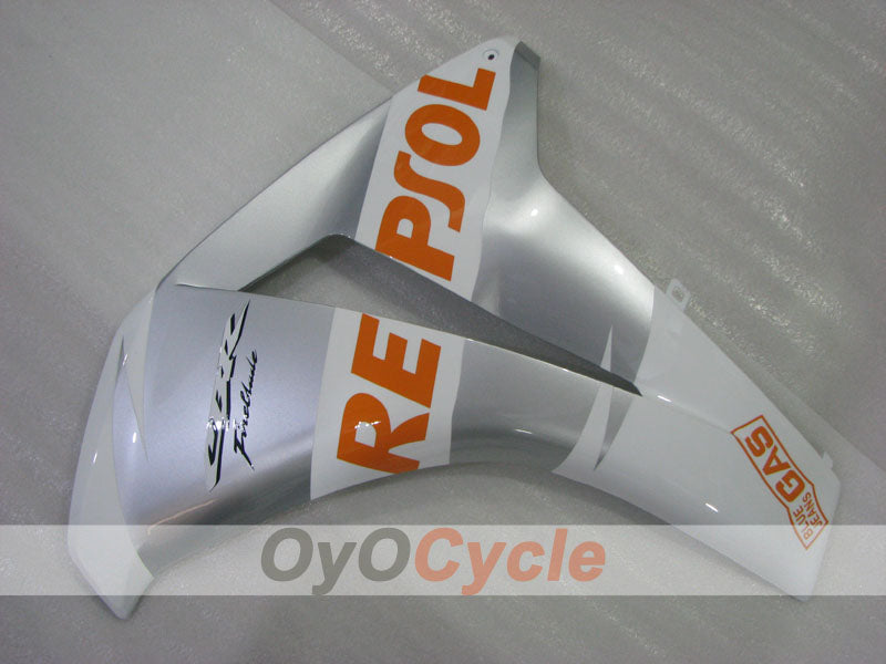 Spritzguss-Verkleidungssatz für CBR1000RR 08-11 - Weiß, Silber - Repsol #OYO87905020