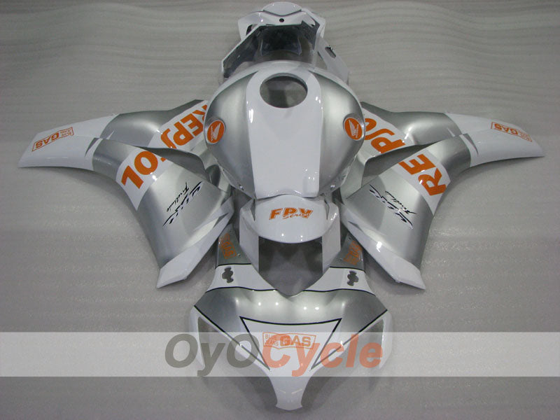 Spritzguss-Verkleidungssatz für CBR1000RR 08-11 - Weiß, Silber - Repsol #OYO87905020 Zweitbild