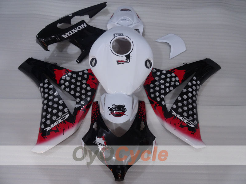 Spritzguss-Verkleidungssatz für CBR1000RR 08-11 - Weiß, Schwarz - Individuell #OYO87905023 Hauptbild