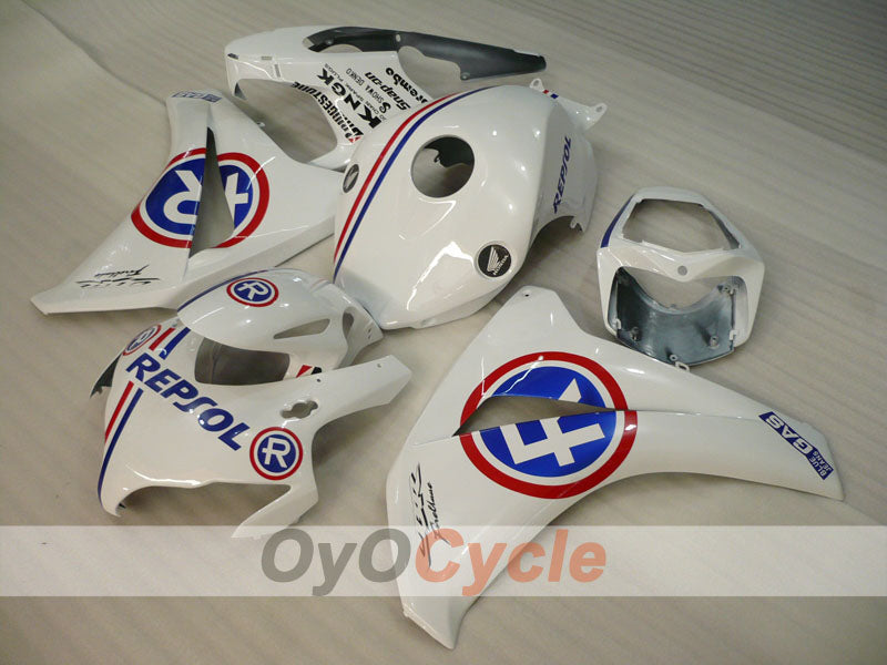 Verkleidungssatz für Einspritzung für CBR1000RR 08-11 - Blau, Weiß - RK #OYO87905033 Zweitbild