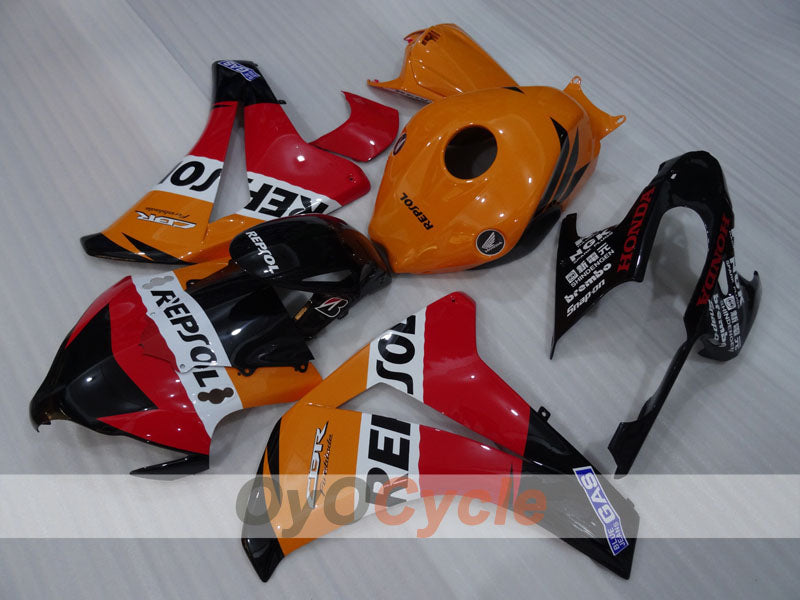 Verkleidungssatz für Einspritzung für CBR1000RR 08-11 - Orange, Schwarz - Repsol #OYO87905034 Hauptbild