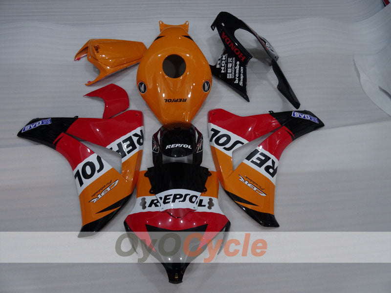 Verkleidungssatz für Einspritzung für CBR1000RR 08-11 - Orange, Schwarz - Repsol #OYO87905034 Zweitbild