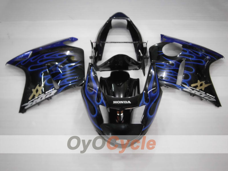 Einspritzverkleidungssatz für 96-07 CBR1100XX - Blau, Schwarz - Flame #OYO87905045 Zweitbild