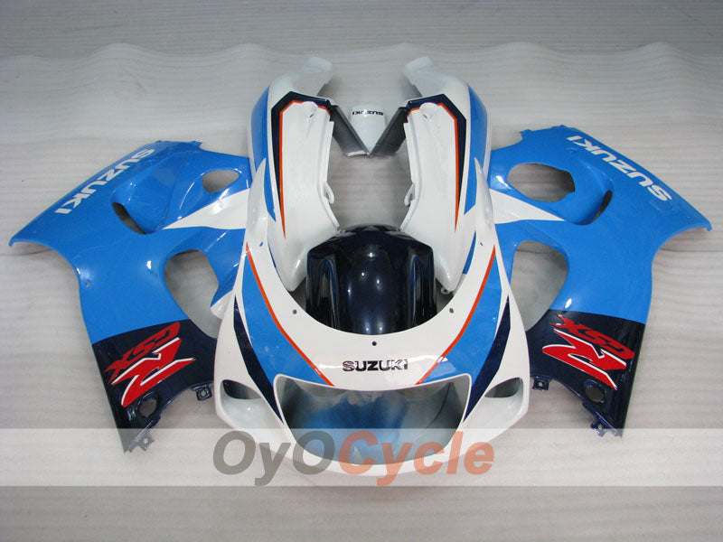 Verkleidungssatz für Suzuki GSXR750, Baujahr 96-99 - Blau, Weiß - Werksstil #OYO87905065
