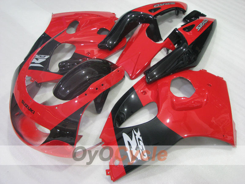 Verkleidungssatz für Suzuki GSXR750, Baujahr 96-99 - Rot, Schwarz - Werksstil #OYO87905067