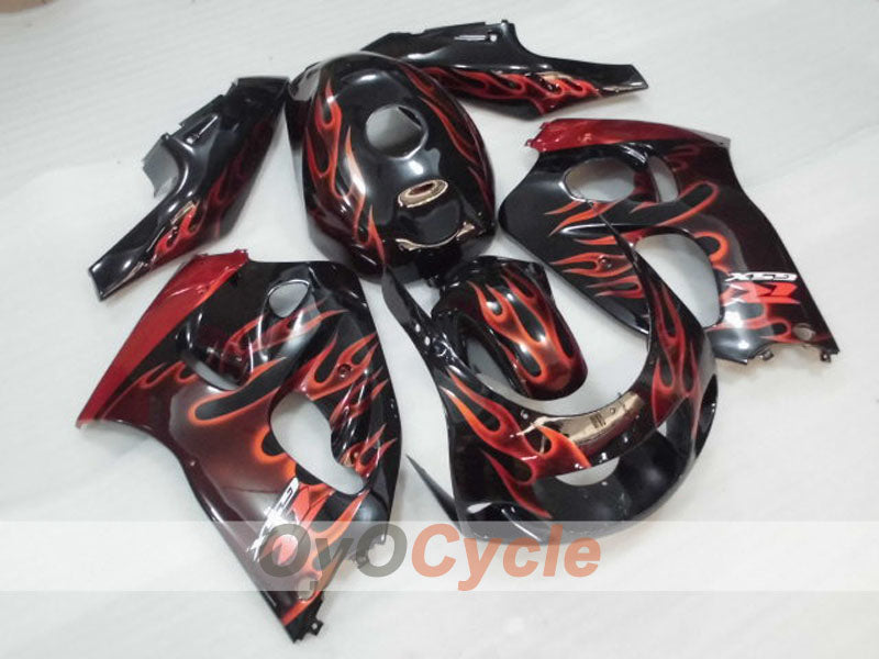 Verkleidungskit für 97-00 Suzuki GSXR600 - Schwarz - Flamme #OYO87905054 Hauptbild