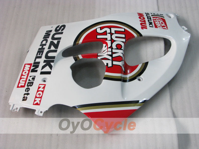 Verkleidungssatz für Suzuki GSXR750, Baujahr 96-99 - Rot, Weiß - Lucky Strike #OYO87905070