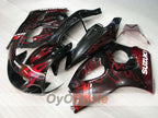 Verkleidungskit für 97-00 Suzuki GSXR600 - Schwarz - Flamme #OYO87905057