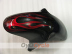 Verkleidungskit für 97-00 Suzuki GSXR600 - Schwarz - Flamme #OYO87905057