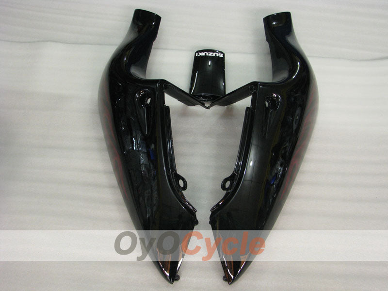 Verkleidungskit für 97-00 Suzuki GSXR600 - Schwarz - Flamme #OYO87905057