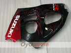Verkleidungskit für 97-00 Suzuki GSXR600 - Schwarz - Flamme #OYO87905057