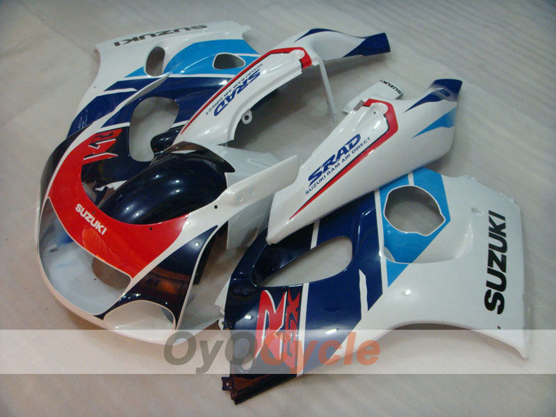 Verkleidungssatz für Suzuki GSXR750, Baujahr 96-99 - Blau, Weiß - Werksstil #OYO87905072