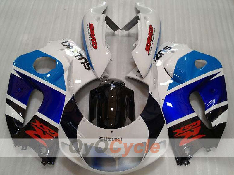 Verkleidungssatz für Suzuki GSXR750, Baujahr 96-99 - Blau, Weiß - Werksstil #OYO87905074 Zweitbild