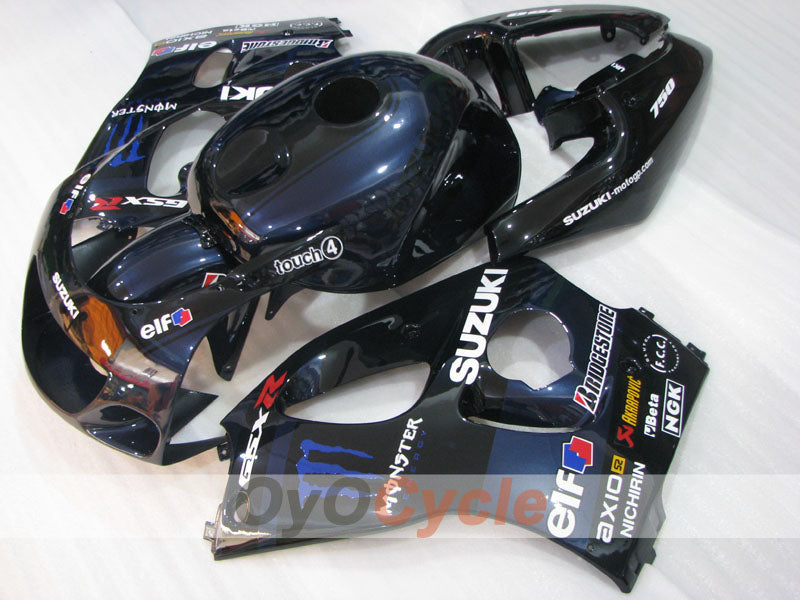 Verkleidungssatz für Suzuki GSXR750, Baujahr 96-99 - Schwarz - Individuell #OYO87905075