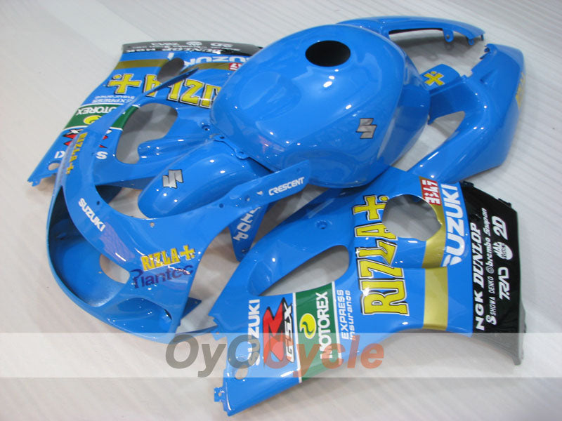 Verkleidungssatz für Suzuki GSXR750, Baujahr 96-99 - Blau, Schwarz - MOTUL, Rizla+ #OYO87905077 Hauptbild