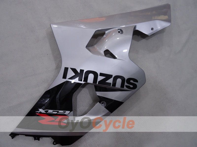 Einspritz-Verkleidungssatz für GSX R750 04-05 - Schwarz, Silber - Werksstil #OYO87905265