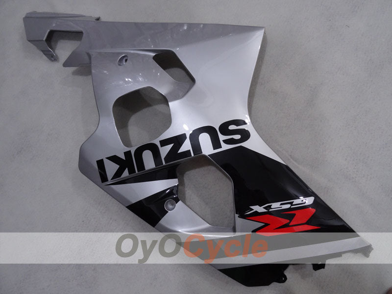 Einspritz-Verkleidungssatz für GSX R750 04-05 - Schwarz, Silber - Werksstil #OYO87905265