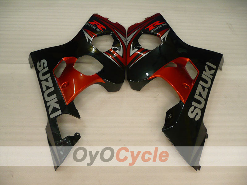 Einspritz-Verkleidungssatz für GSX R750 04-05 - Rot, Schwarz - Werksstil #OYO87905271