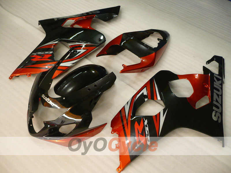 Einspritz-Verkleidungssatz für GSX R750 04-05 - Rot, Schwarz - Werksstil #OYO87905271