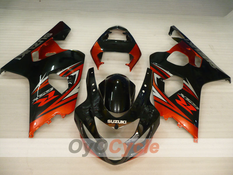 Einspritz-Verkleidungssatz für GSX R750 04-05 - Rot, Schwarz - Werksstil #OYO87905271