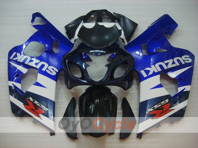 Einspritz-Verkleidungssatz für GSX R750 04-05 - Blau, Schwarz - Werksstil #OYO87905272
