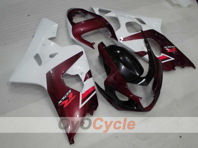 Einspritz-Verkleidungssatz für GSX R750 04-05 - Weinrot, Weiß - Werksstil #OYO87905275 Hauptbild
