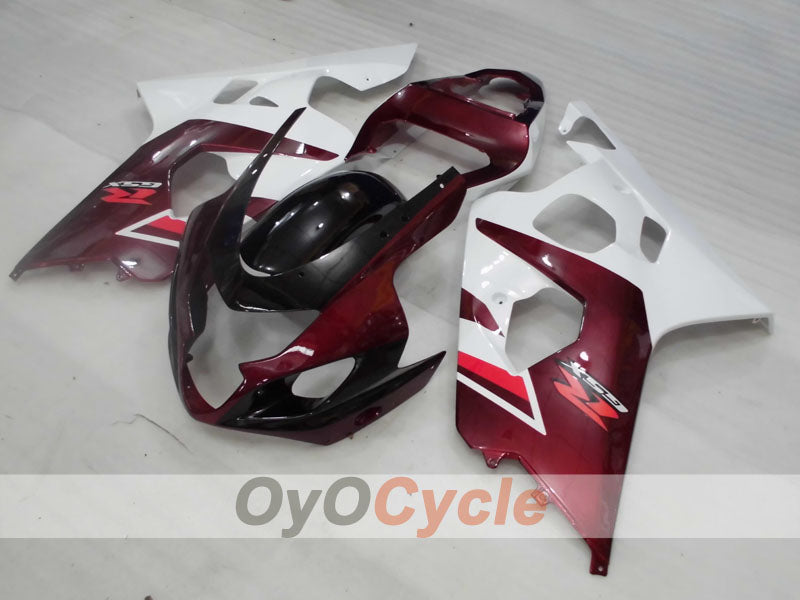 Einspritz-Verkleidungssatz für GSX R750 04-05 - Weinrot, Weiß - Werksstil #OYO87905275 Zweitbild
