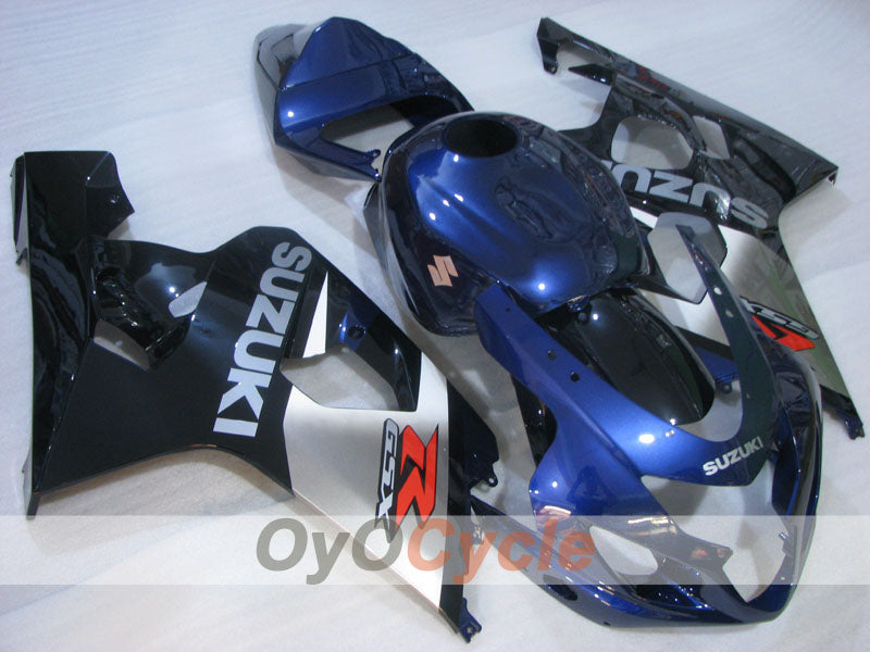 Einspritz-Verkleidungssatz für GSX R750 04-05 - Blau, Schwarz - Werksstil #OYO87905282