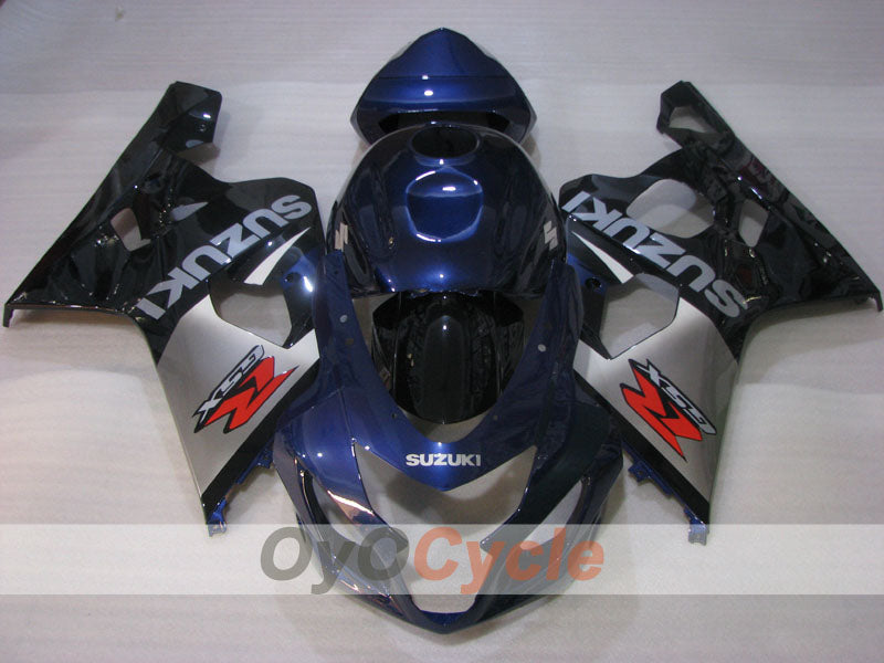 Einspritz-Verkleidungssatz für GSX R750 04-05 - Blau, Schwarz - Werksstil #OYO87905282