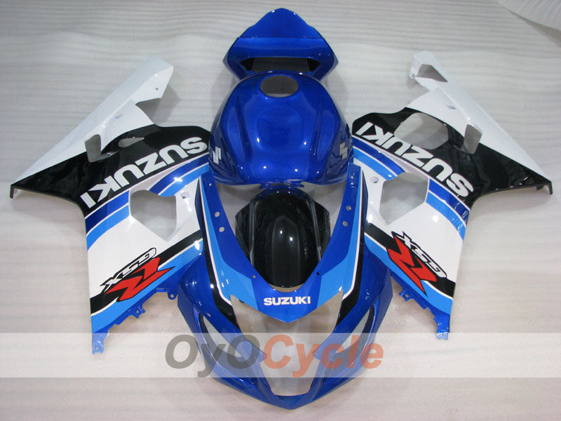 Einspritz-Verkleidungssatz für GSX R750 04-05 - Weiß, Schwarz - Werksstil #OYO87905289