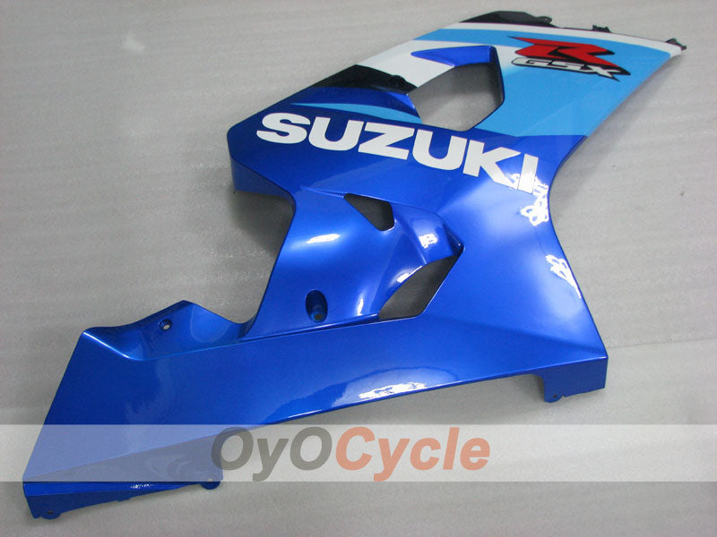 Verkleidungssatz im Spritzgussverfahren für GSX R750 04-05 - Blau, Weiß - Werksdesign #OYO87905292