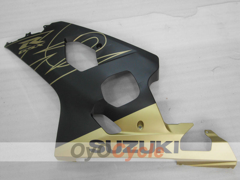 Verkleidungssatz im Spritzgussverfahren für GSX R750 04-05 - Schwarz, Gold, Matt - Werksdesign #OYO87905295