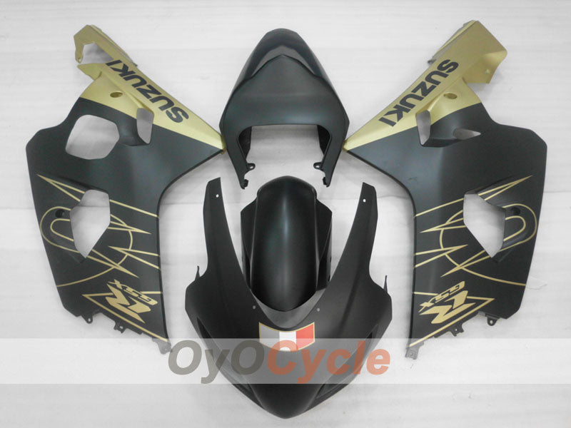 Verkleidungssatz im Spritzgussverfahren für GSX R750 04-05 - Schwarz, Gold, Matt - Werksdesign #OYO87905295 Zweitbild