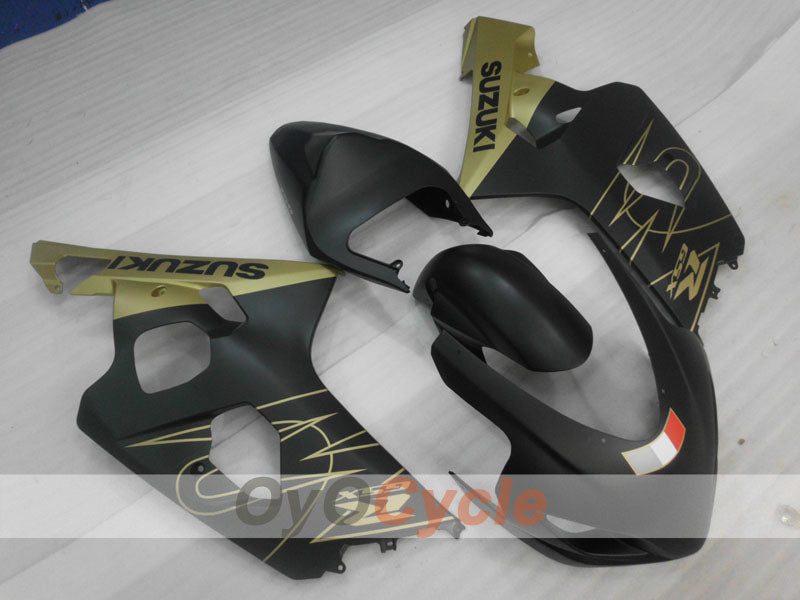 Verkleidungssatz für Einspritzermodelle der GSXR600, Baujahre 04-05 - Gelb, Schwarz, Matt - Werksstil #OYO87905255 Zweitbild