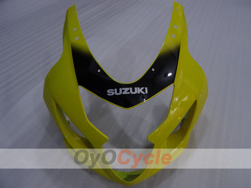 Verkleidungssatz im Spritzgussverfahren für GSX R750 04-05 - Gelb, Schwarz - Werksdesign #OYO87905296