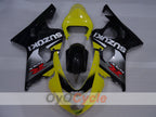 Verkleidungssatz im Spritzgussverfahren für GSX R750 04-05 - Gelb, Schwarz - Werksdesign #OYO87905296