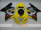 Verkleidungssatz im Spritzgussverfahren für GSX R750 04-05 - Gelb, Schwarz - Werksdesign #OYO87905297
