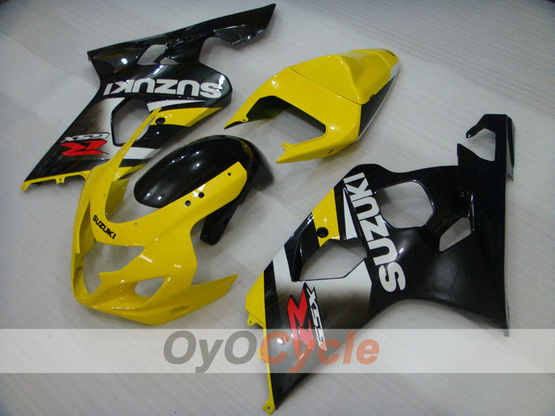 Verkleidungssatz im Spritzgussverfahren für GSX R750 04-05 - Gelb, Schwarz - Werksdesign #OYO87905297 Hauptbild