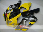 Verkleidungssatz im Spritzgussverfahren für GSX R750 04-05 - Gelb, Schwarz - Werksdesign #OYO87905298
