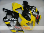 Verkleidungssatz im Spritzgussverfahren für GSX R750 04-05 - Gelb, Schwarz - Werksdesign #OYO87905298