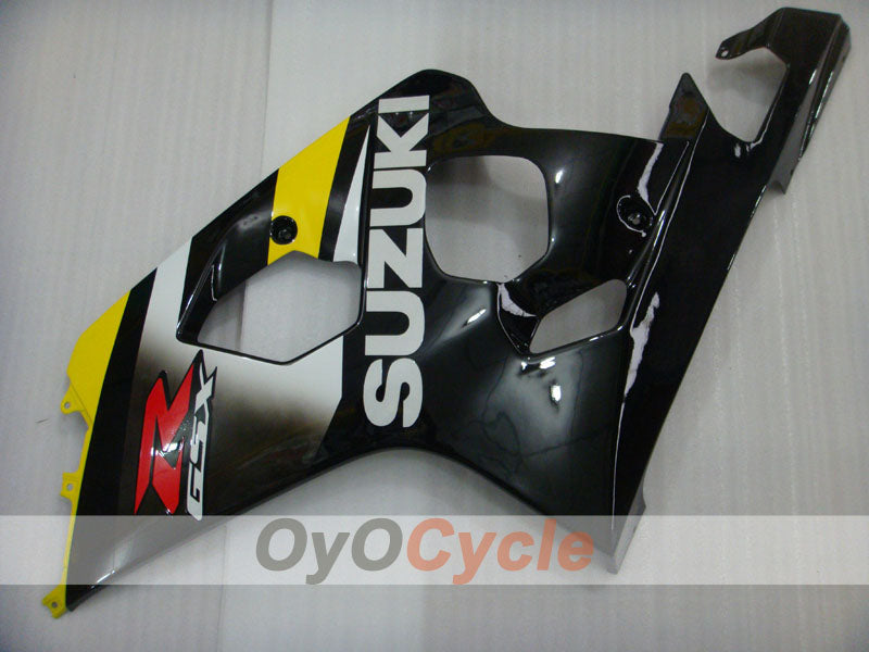 Verkleidungssatz im Spritzgussverfahren für GSX R750 04-05 - Gelb, Schwarz - Werksdesign #OYO87905298
