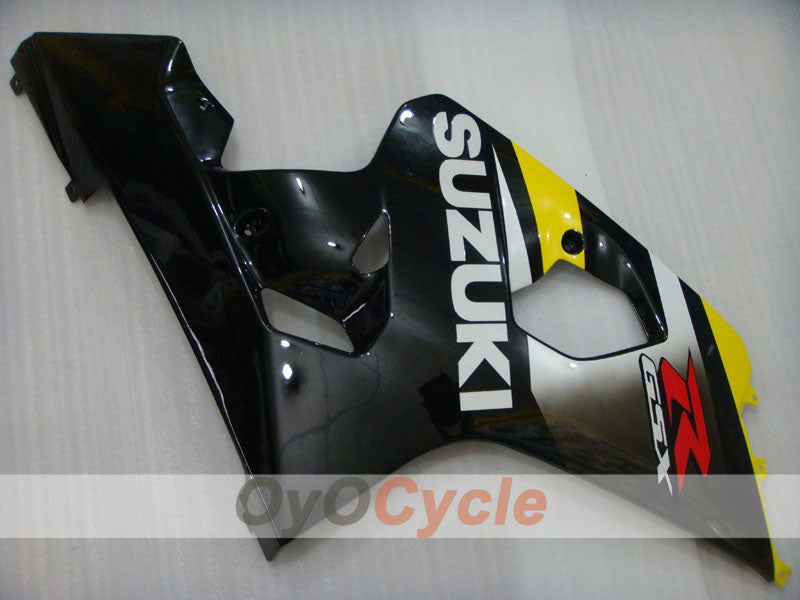 Verkleidungssatz im Spritzgussverfahren für GSX R750 04-05 - Gelb, Schwarz - Werksdesign #OYO87905298