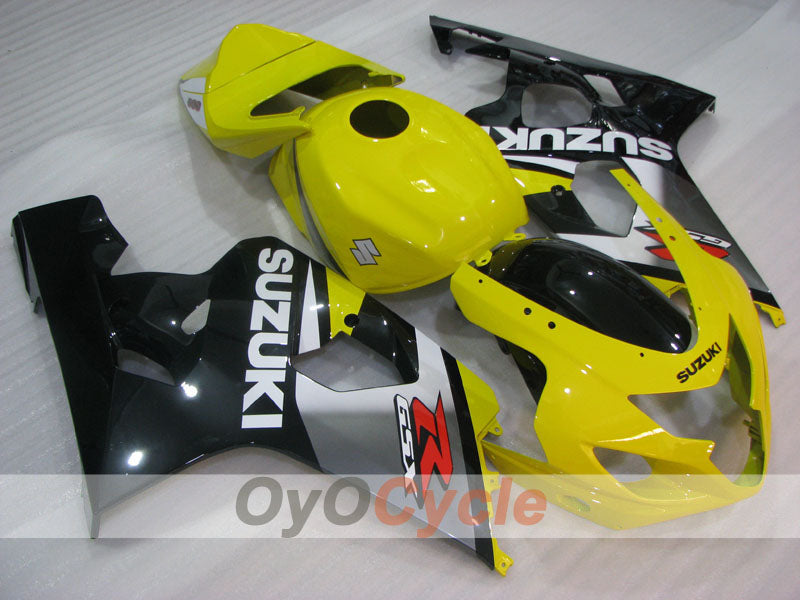 Verkleidungssatz im Spritzgussverfahren für GSX R750 04-05 - Gelb, Schwarz - Werksdesign #OYO87905299 Zweitbild