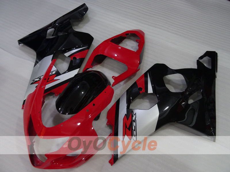 Verkleidungssatz für Einspritzermodelle der GSXR600, Baujahre 04-05 - Rot, Schwarz - Werksstil #OYO87905261 Zweitbild